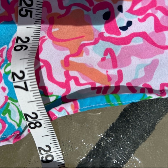 Mud Pie Size M 8/10 Ruffle collar sleeveless floral blouse Lilly-esque summer - Picture 5 of 6